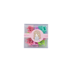 مجموعة مشابك شعر صغيرة بألوان زاهية - Mini Colorful Hair Clips Set