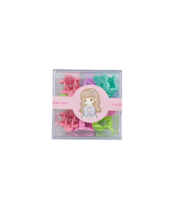 مجموعة مشابك شعر صغيرة بألوان زاهية - Mini Colorful Hair Clips Set