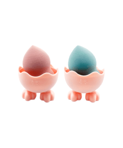إسفنجة دمج المكياج مع حامل بتصميم لطيف - Beauty Blender Set