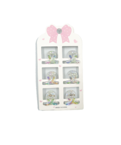 مجموعة مشابك شعر صغيرة بألوان هولوغرافيك - Hair Clips Set
