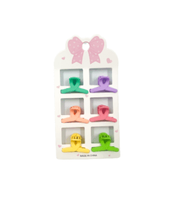 مجموعة مشابك شعر صغيرة بألوان متعددة - Hair Clips Set