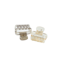 مجموعة مشابك شعر شفافة بألوان ناعمة - Hair Claw Clips Set