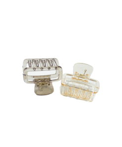 مجموعة مشابك شعر شفافة بألوان ناعمة - Hair Claw Clips Set