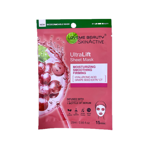 ماسك UltraLift الورقي لشد البشرة وترطيبها بمستخلص بذور العنب