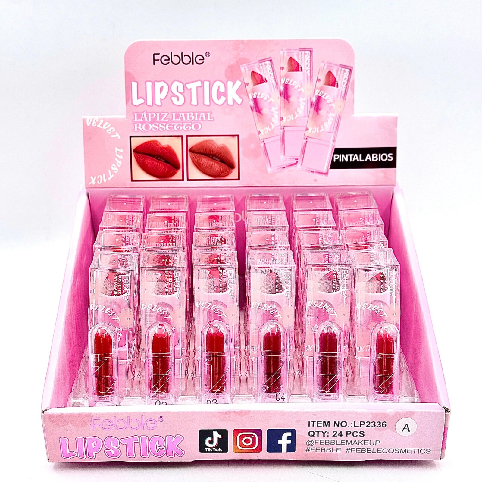 أحمر الشفاه فبيل - Febble Lipstick LP2336 | لون غني ولمعان جذاب