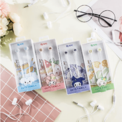سماعة MQ-33 Cute Family – تصميم كرتوني لطيف بصوت واضح ومنفذ 3.5mm
