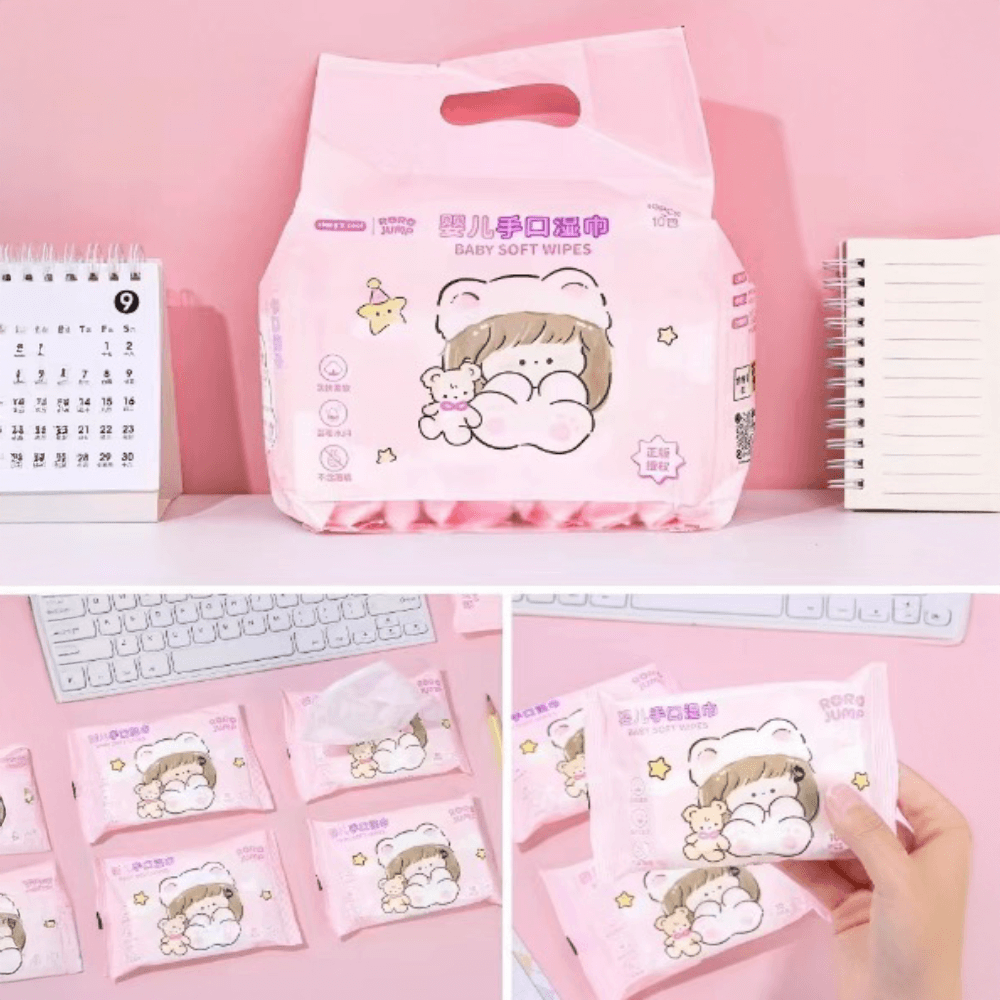 مناديل مبللة للأطفال – عبوة اقتصادية متعددة | Baby Soft Wipes